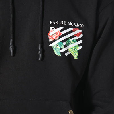 Pas De Monaco Floral Line Black Hoodie