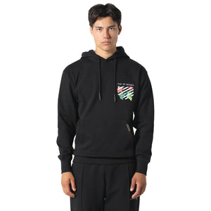 Pas De Monaco Floral Line Black Hoodie