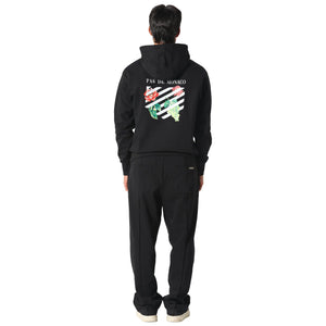 Pas De Monaco Floral Line Black Hoodie