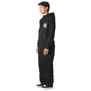 Pas De Monaco Floral Line Black Hoodie