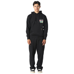 Pas De Monaco Floral Line Black Hoodie