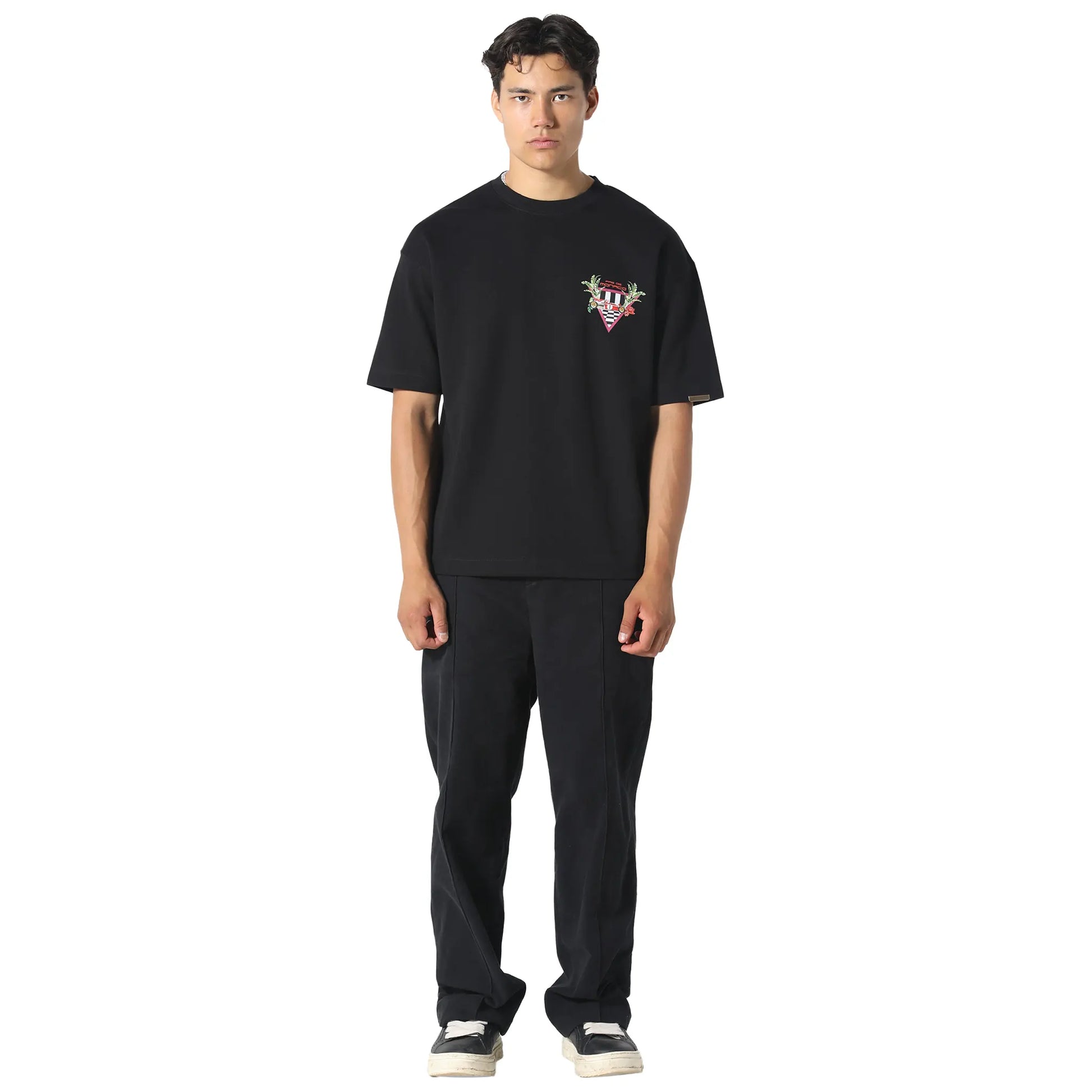 Pas De Monaco Formular Check Black T-Shirt