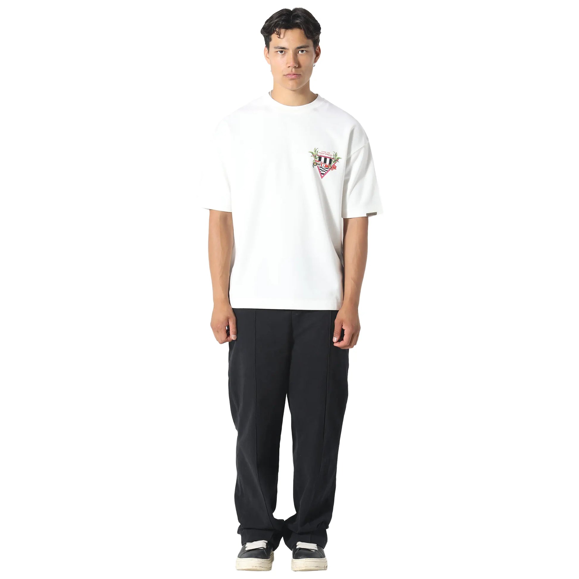 Pas De Monaco Formular Check Off White T-Shirt