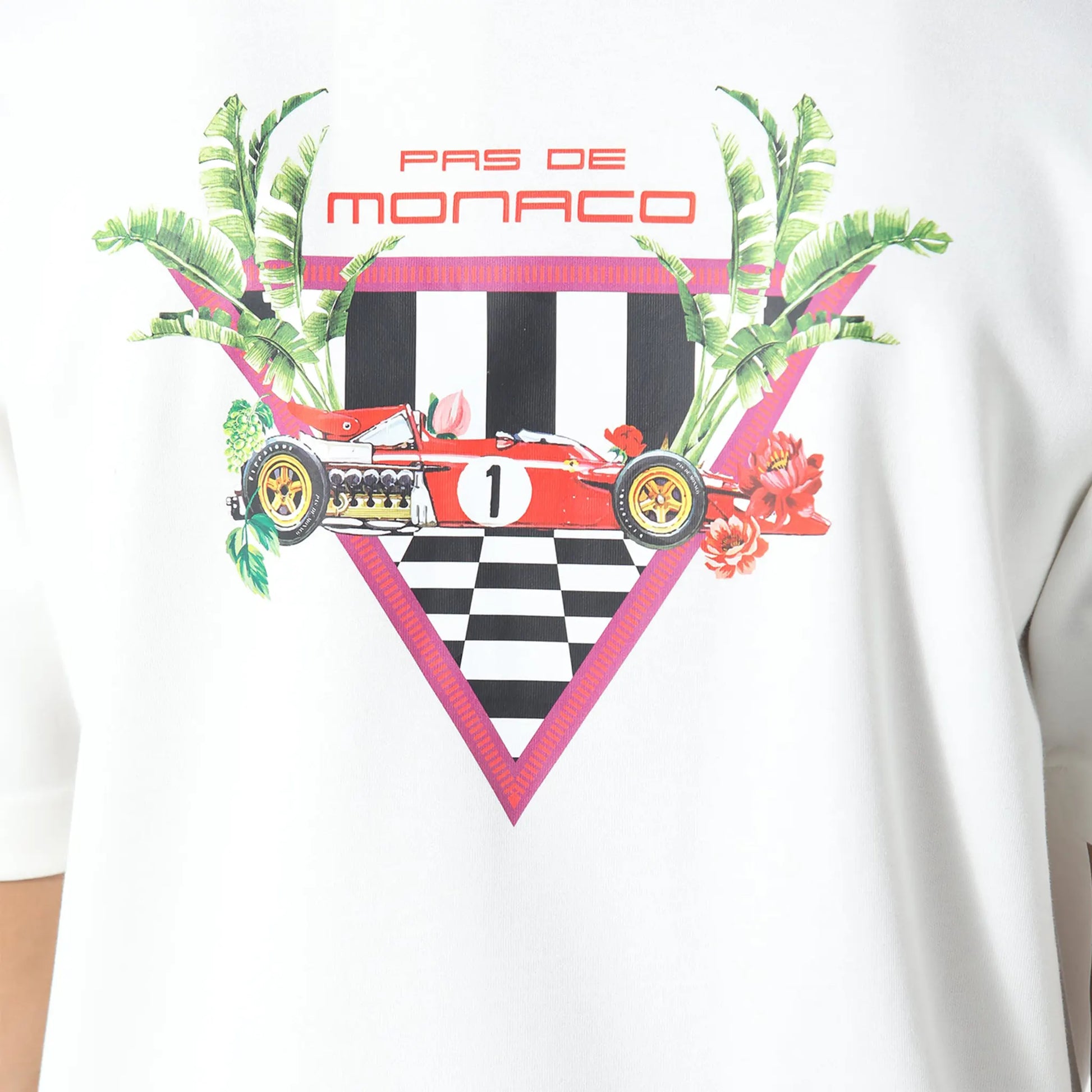 Pas De Monaco Formular Check Off White T-Shirt
