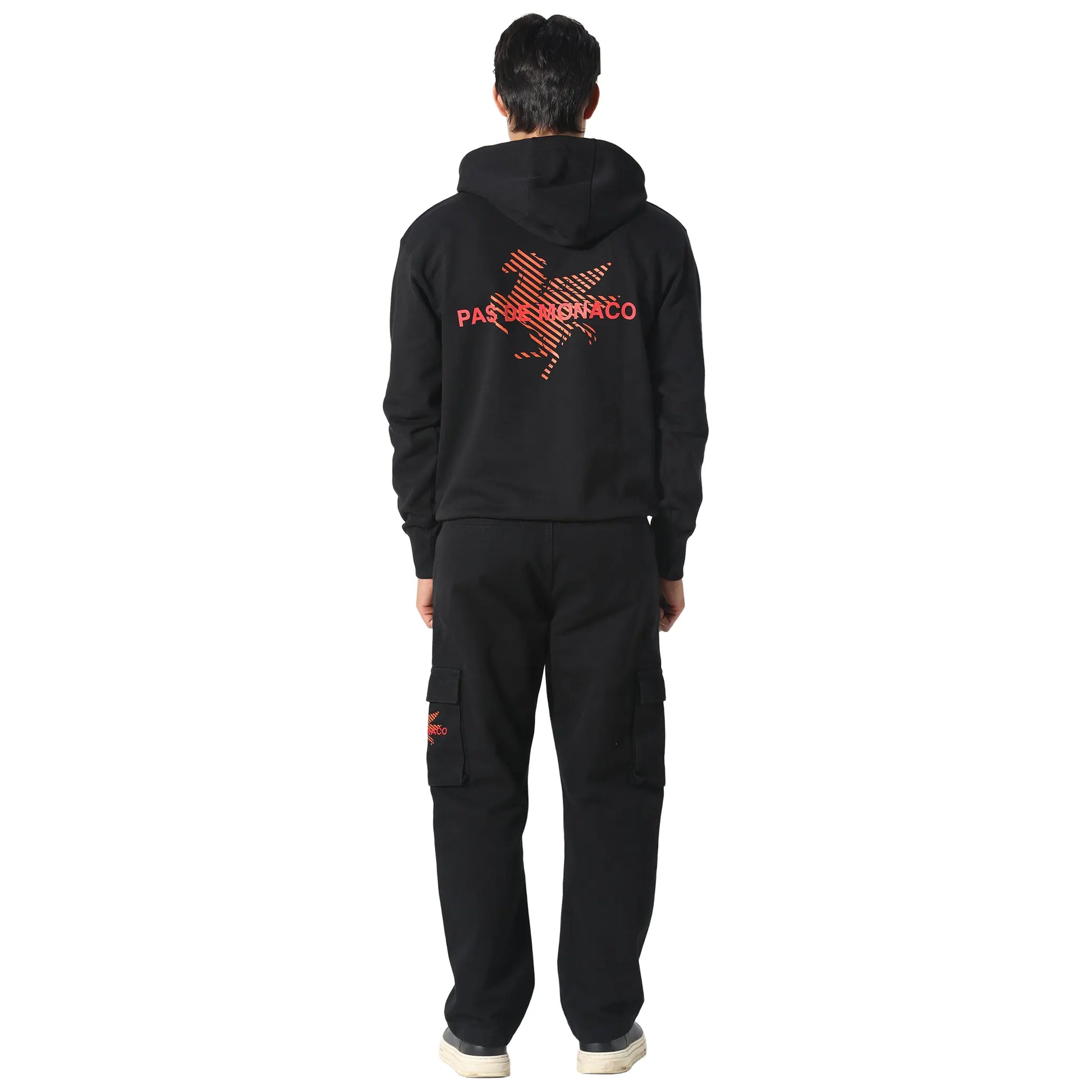 Pas De Monaco La Pegaus Chevron Black Hoodie
