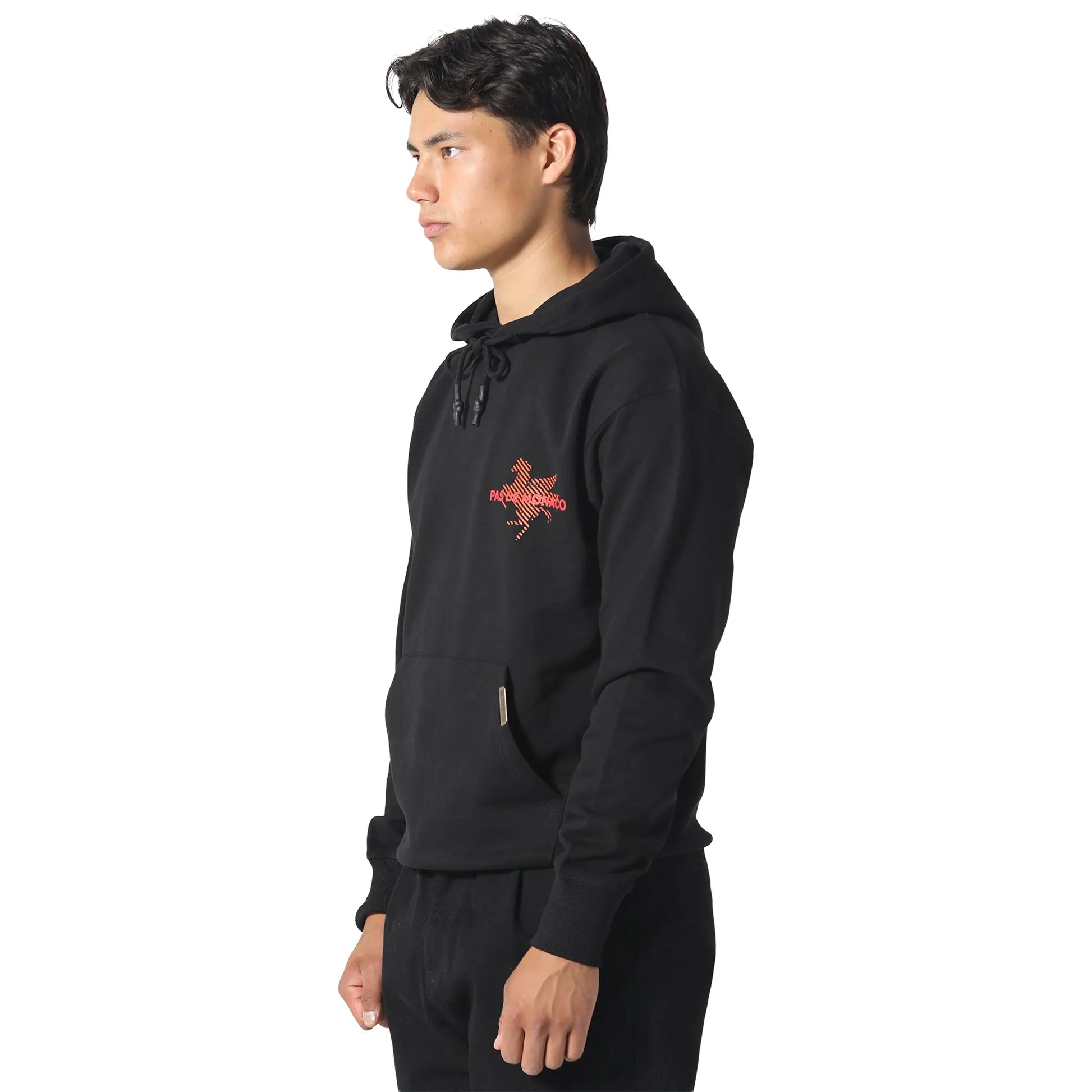 Pas De Monaco La Pegaus Chevron Black Hoodie