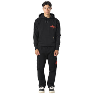 Pas De Monaco La Pegaus Chevron Black Hoodie