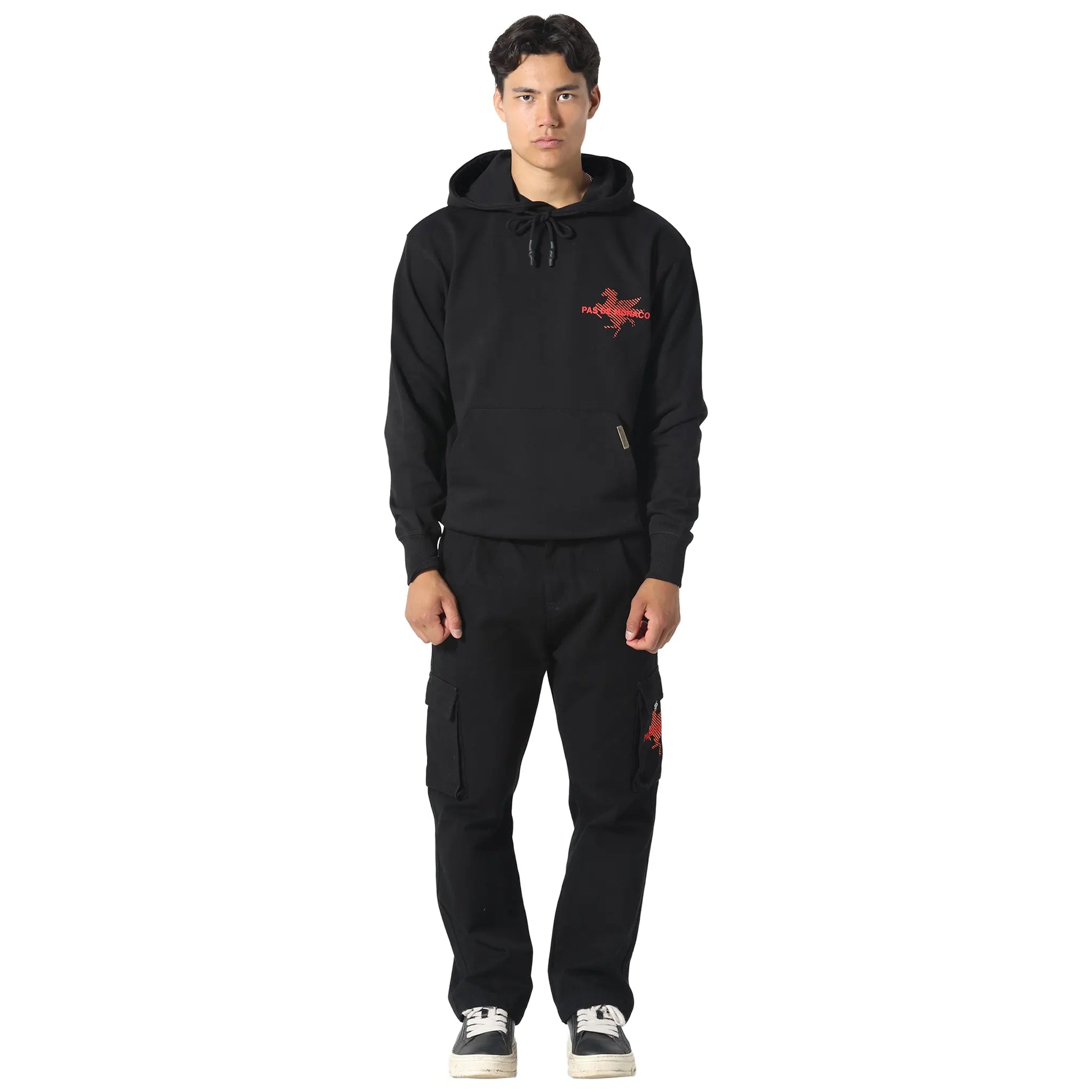 Pas De Monaco La Pegaus Chevron Black Hoodie