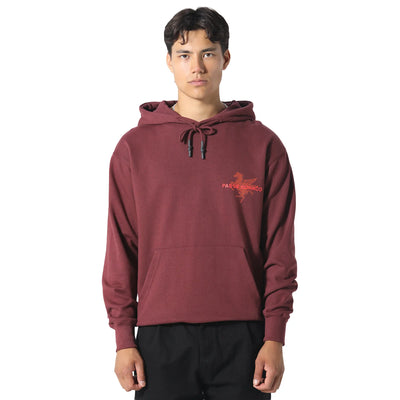 Pas De Monaco La Pegaus Chevron Deep Maroon Hoodie