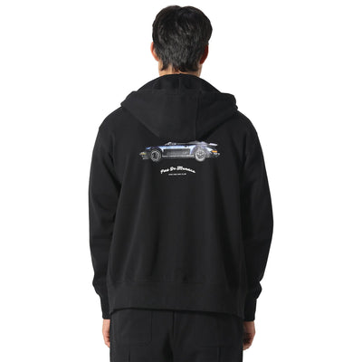 Pas De Monaco Noir Carrera Black Zip-Up Hoodie