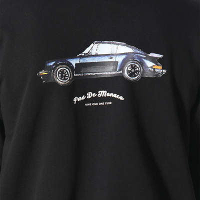 Pas De Monaco Noir Carrera Black Zip-Up Hoodie