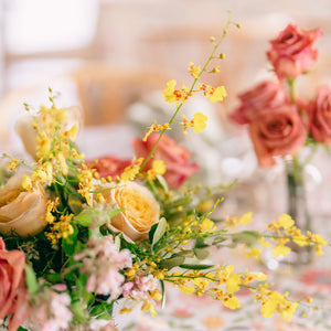 Springtime Honey and Rosey Rooftop Wedding
