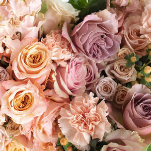 Perfectly Peach Rustic Flower Bouquet