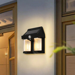 LED Double Bulb Solar Wall light (Pack Of 2)