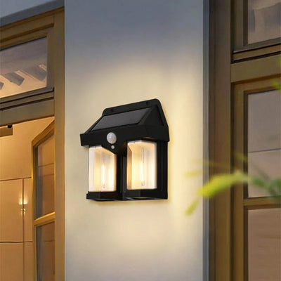 LED Double Bulb Solar Wall light (Pack Of 2)