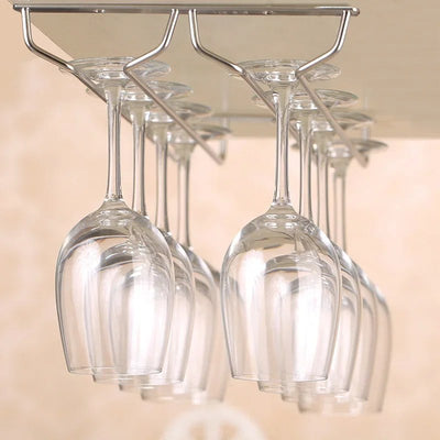 Hanging Stainless Steel Glass Rack (Pack Of 2)
