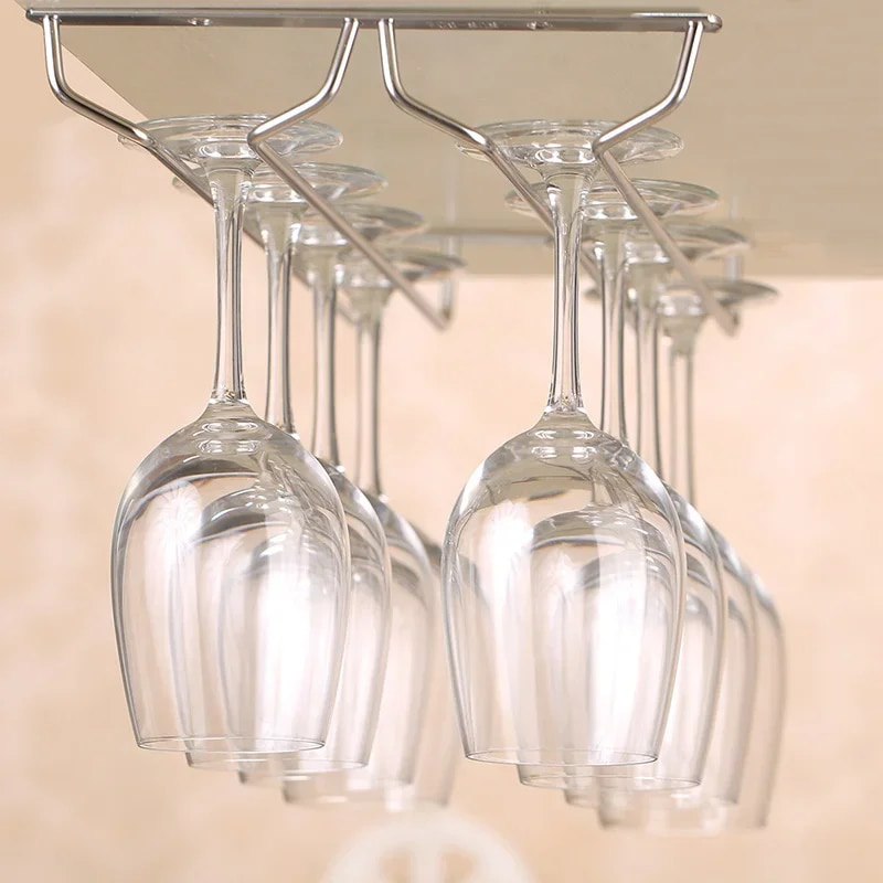Hanging Stainless Steel Glass Rack (Pack Of 2)