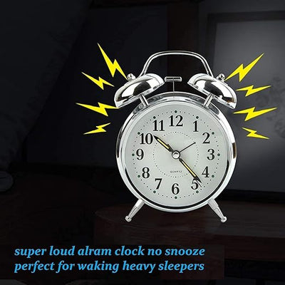 Retro Style Twin Bell Clock