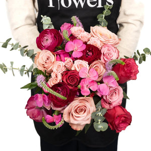 Pink Lovebirds Flower Bouquet