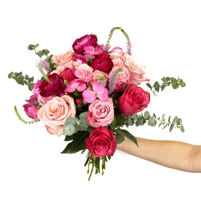 Pink Lovebirds Flower Bouquet