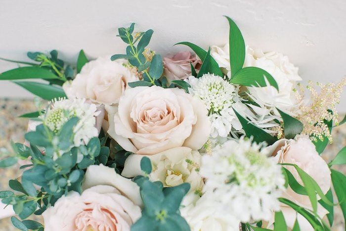 Organic Ivory and Mauve California Wedding