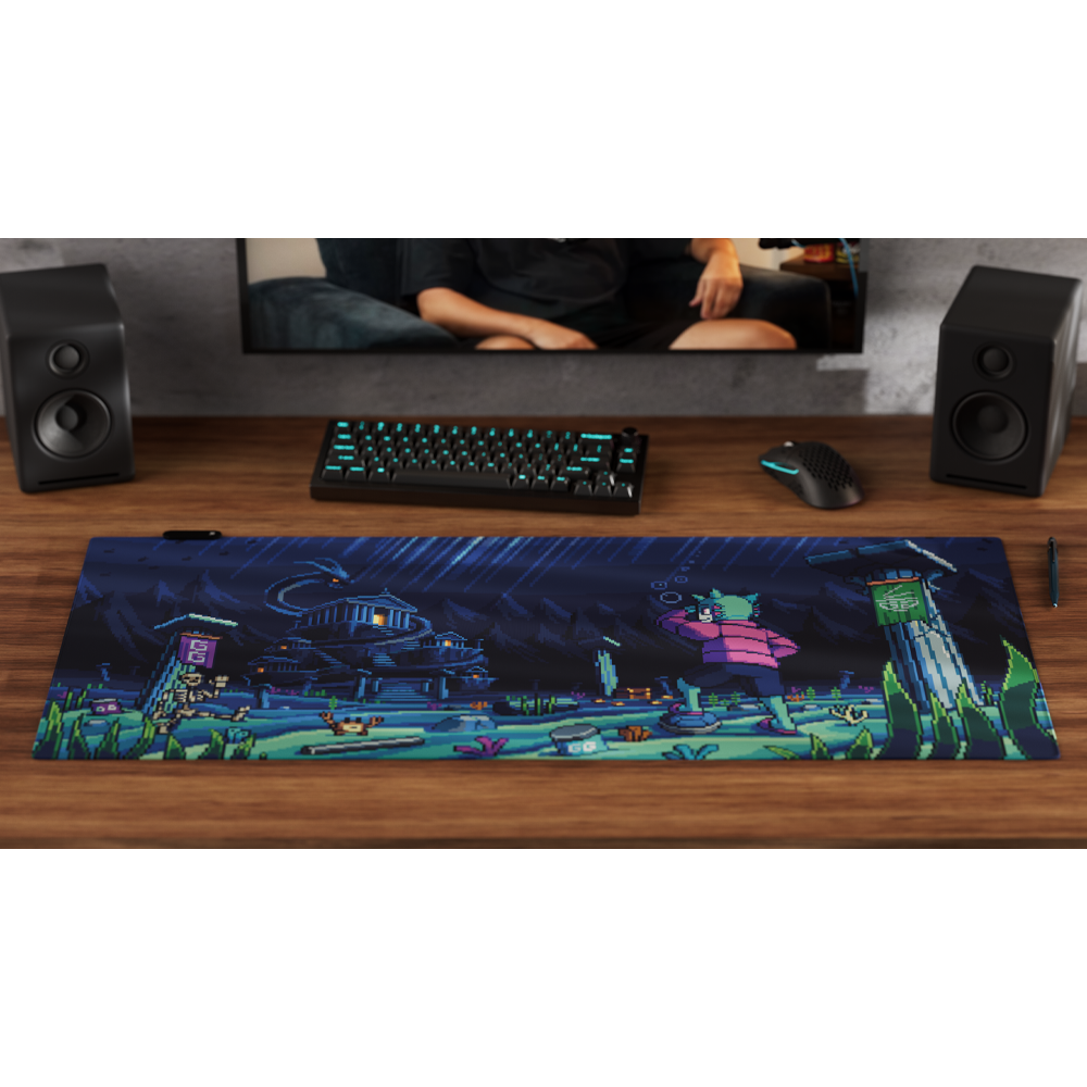 PIXEL CUPS x BigPuffer: Leviathan's Crossing RGB Mouse Pad
