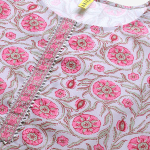 Grey Polyester Ethnic Motifs Straight Suit Set PKSKD1020