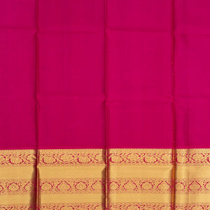 Violet Handloom Silk Pavadai Material With Floral Vine Motifs -Violet