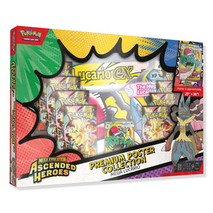 Pokémon Mega Evolution Ascended Heroes Mega Lucario Premium Poster Collection (2026)