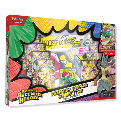 Pokémon Mega Evolution Ascended Heroes Mega Lucario Premium Poster Collection (2026)