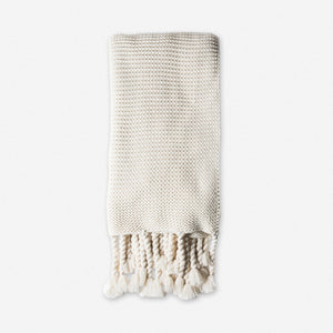 Trestles Chunky Knit Throw by Pom Pom at Home