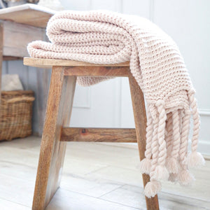 Trestles Chunky Knit Throw by Pom Pom at Home