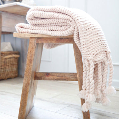 Trestles Chunky Knit Throw by Pom Pom at Home