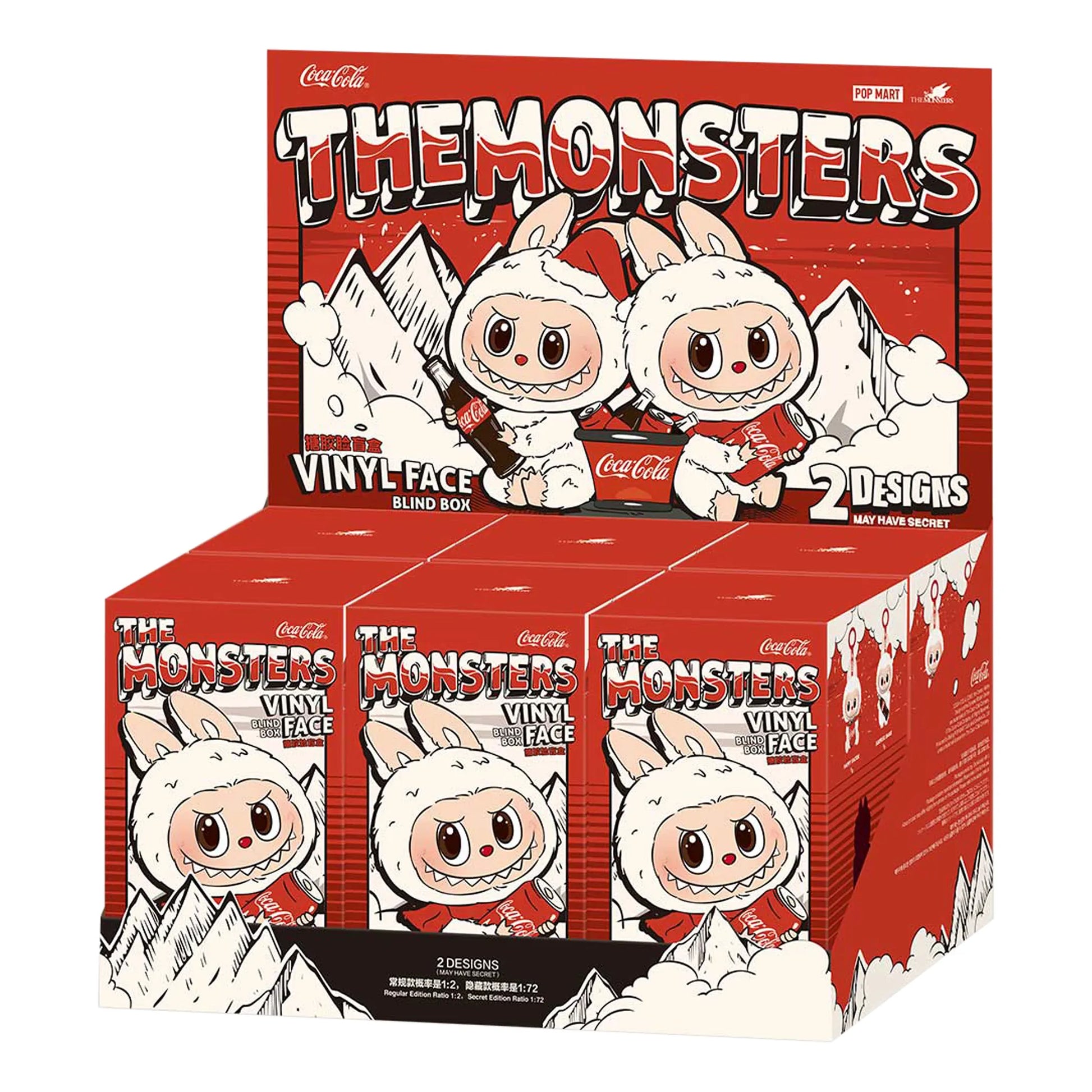 Pop Mart Labubu The Monsters Coca Cola Vinyl Face Blind Box (Case of 6)