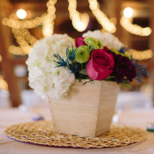 Pop of Color Reception Flowers