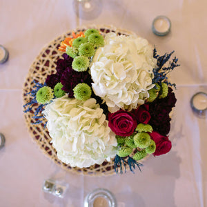 Pop of Color Reception Flowers