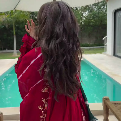 cardinal red suit set