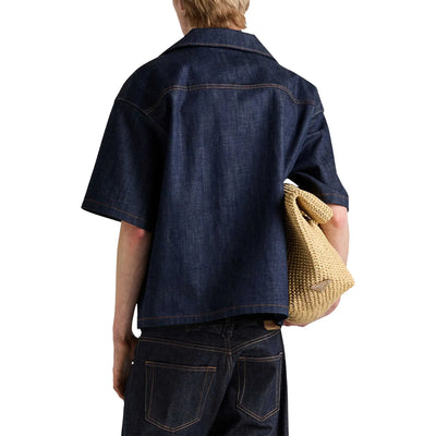 Prada Bowling Denim S/S Navy Shirt