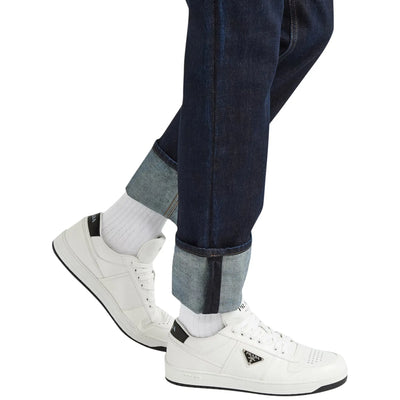 Prada Downtown Triangle Logo White Black Sneaker