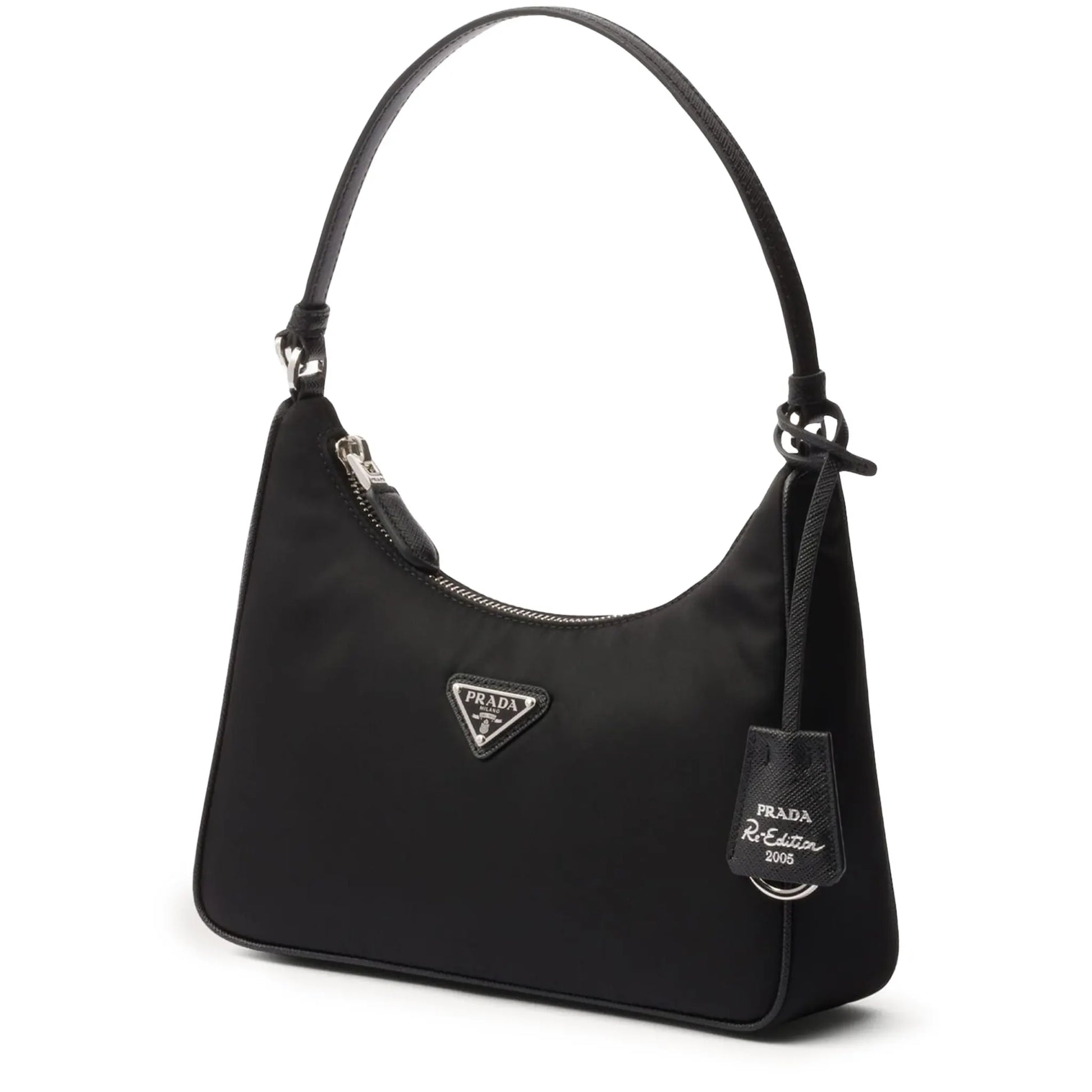 Prada Logo Re-Edition 2005 Mini Black Bag