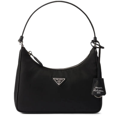 Prada Logo Re-Edition 2005 Mini Black Bag