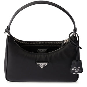 Prada Logo Re-Edition 2005 Mini Black Bag