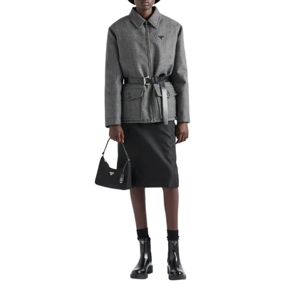 Prada Logo Re-Edition 2005 Mini Black Bag