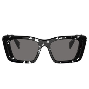 Prada PR 08YS 15S5Z1 Black Crystal Tortoise Polarised Sunglasses