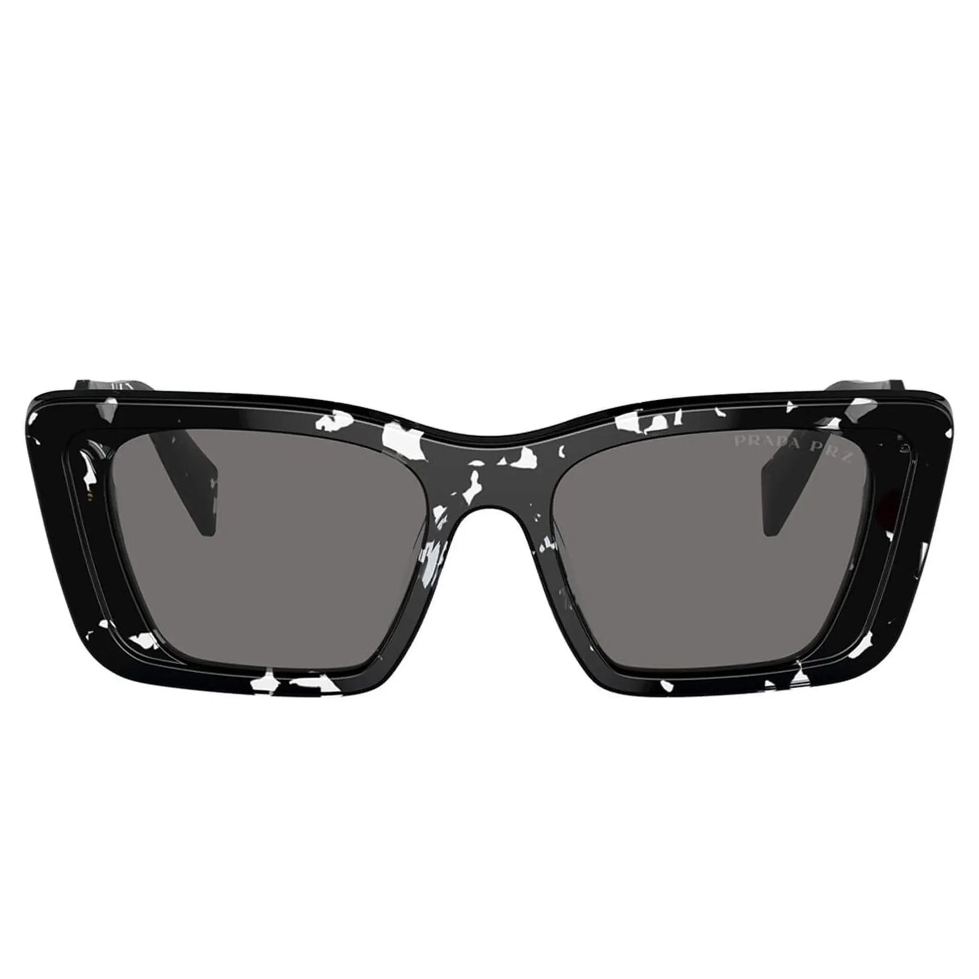 Prada PR 08YS 15S5Z1 Black Crystal Tortoise Polarised Sunglasses