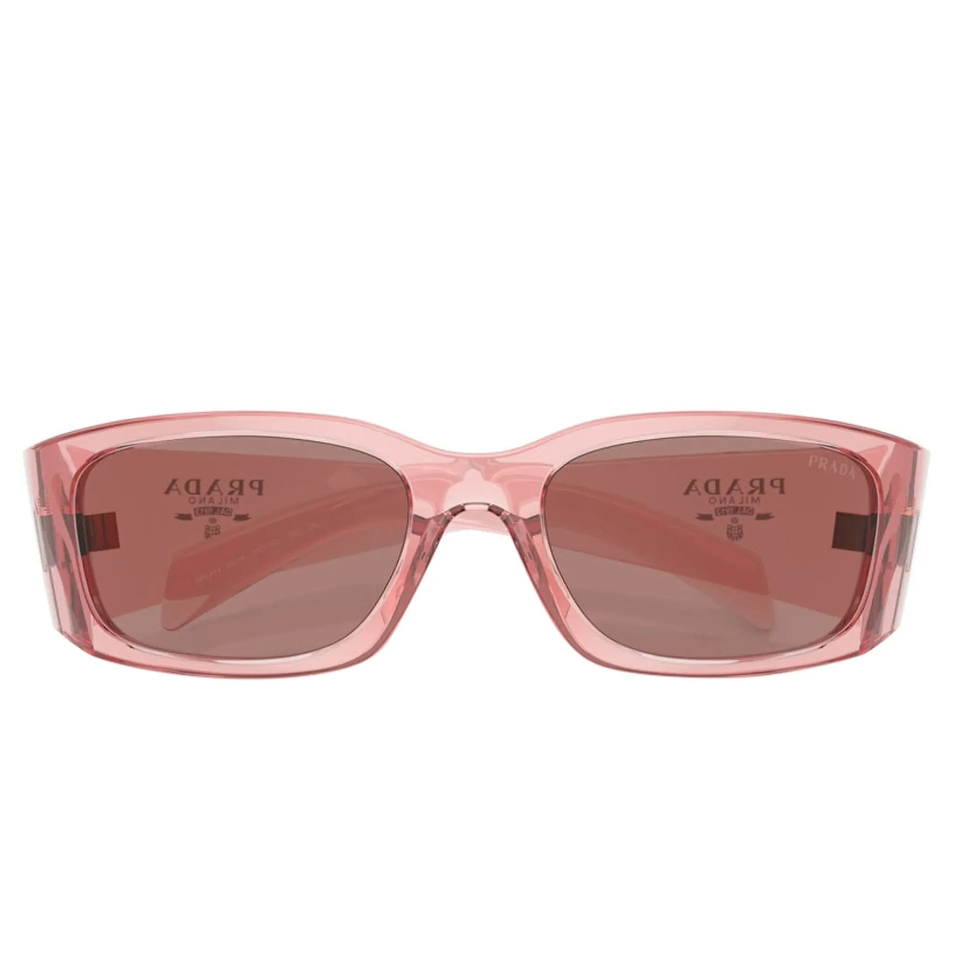 Prada PR A14S 19Q10D Transparent Peach Sunglasses