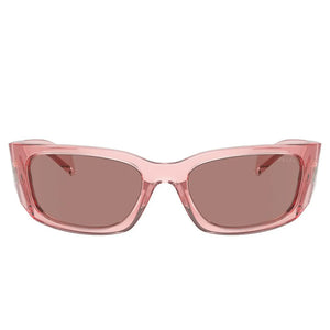 Prada PR A14S 19Q10D Transparent Peach Sunglasses