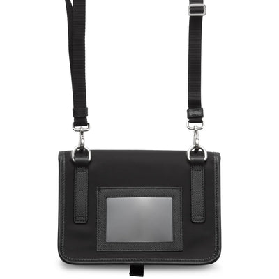 Prada Re-Nylon Saffiano Leather Black Smartphone Case