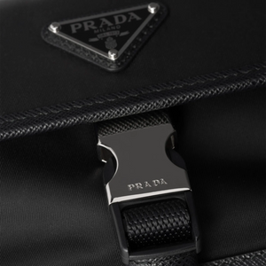 Prada Re-Nylon Saffiano Leather Black Smartphone Case
