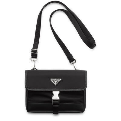 Prada Re-Nylon Saffiano Leather Black Smartphone Case